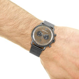 Buy Shop Emporio Armani Aviator Brown Dial Grey Mesh Bracelet Watch For Men - AR11141 USA Online