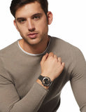 Buy Shop Emporio Armani Aviator Brown Dial Grey Mesh Bracelet Watch For Men - AR11141 USA Online