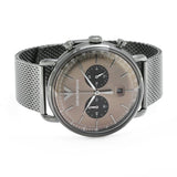 Buy Shop Emporio Armani Aviator Brown Dial Grey Mesh Bracelet Watch For Men - AR11141 USA Online