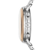 Buy Shop Emporio Armani Aviator Chronograph Beige Dial Silver Steel Strap Watch For Men - AR11239 USA Online
