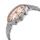 Buy Shop Emporio Armani Aviator Chronograph Beige Dial Silver Steel Strap Watch For Men - AR11239 USA Online