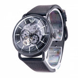 Buy Shop Emporio Armani Aviator Chronograph Black Dial Black Leather Strap Watch For Men - AR60028 USA Online