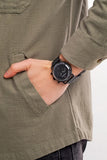Buy Shop Emporio Armani Aviator Chronograph Black Dial Black Mesh Bracelet Watch For Men - AR11264 USA Online