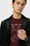 Buy Shop Emporio Armani Aviator Chronograph Black Dial Black Mesh Bracelet Watch For Men - AR11264 USA Online