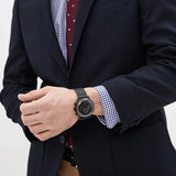 Buy Shop Emporio Armani Aviator Chronograph Black Dial Black Mesh Bracelet Watch For Men - AR11264 USA Online
