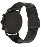Buy Shop Emporio Armani Aviator Chronograph Black Dial Black Mesh Bracelet Watch For Men - AR11264 USA Online