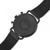 Buy Shop Emporio Armani Aviator Chronograph Black Dial Black Mesh Bracelet Watch For Men - AR11264 USA Online