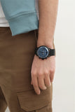 Buy Shop Emporio Armani Aviator Chronograph Blue Dial Black Mesh Bracelet Watch For Men - AR11201 USA Online