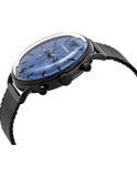 Buy Shop Emporio Armani Aviator Chronograph Blue Dial Black Mesh Bracelet Watch For Men - AR11201 USA Online