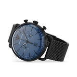 Buy Shop Emporio Armani Aviator Chronograph Blue Dial Black Mesh Bracelet Watch For Men - AR11201 USA Online