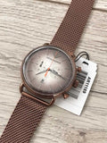 Buy Shop Emporio Armani Aviator Chronograph Grey Dial Brown Mesh Bracelet Watch For Men - AR11169 USA Online