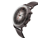 Buy Shop Emporio Armani Aviator Chronograph Grey Dial Brown Mesh Bracelet Watch For Men - AR11169 USA Online