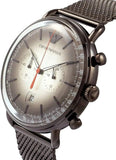 Buy Shop Emporio Armani Aviator Chronograph Grey Dial Brown Mesh Bracelet Watch For Men - AR11169 USA Online