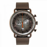 Buy Shop Emporio Armani Aviator Chronograph Grey Dial Brown Mesh Bracelet Watch For Men - AR11169 USA Online