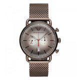 Buy Shop Emporio Armani Aviator Chronograph Grey Dial Brown Mesh Bracelet Watch For Men - AR11169 USA Online