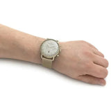 Buy Shop Emporio Armani Aviator Chronograph Quartz Beige Dial Gold Mesh Bracelet Watch For Men - AR11315 USA Online