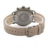 Buy Shop Emporio Armani Aviator Chronograph Quartz Grey Dial Beige Leather Strap Watch For Men - AR11107 USA Online