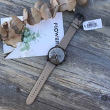 Buy Shop Emporio Armani Aviator Chronograph Quartz Grey Dial Beige Leather Strap Watch For Men - AR11107 USA Online