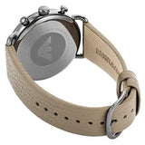 Buy Shop Emporio Armani Aviator Chronograph Quartz Grey Dial Beige Leather Strap Watch For Men - AR11107 USA Online