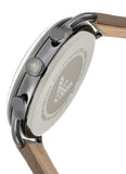 Buy Shop Emporio Armani Aviator Chronograph Quartz Grey Dial Beige Leather Strap Watch For Men - AR11107 USA Online