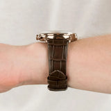 Buy Shop Emporio Armani Aviator Green Dial Brown Leather Strap Watch for Men - AR11334 USA Online