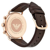Buy Shop Emporio Armani Aviator Grey Dial Brown Leather Strap Watch For Men - AR11106 USA Online
