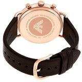 Buy Shop Emporio Armani Aviator Grey Dial Brown Leather Strap Watch For Men - AR11106 USA Online