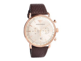 Buy Shop Emporio Armani Aviator Grey Dial Brown Leather Strap Watch For Men - AR11106 USA Online