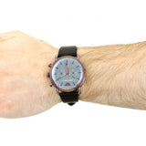 Buy Shop Emporio Armani Aviator Grey Dial Grey Leather Strap Watch For Men - AR11168 USA Online