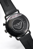 Buy Shop Emporio Armani Aviator Grey Dial Grey Leather Strap Watch For Men - AR11168 USA Online