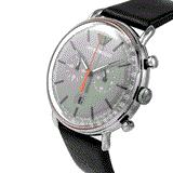 Buy Shop Emporio Armani Aviator Grey Dial Grey Leather Strap Watch For Men - AR11168 USA Online