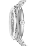 Buy Shop Emporio Armani Aviator Multifunction Blue Dial Silver Mesh Bracelet Watch For Men - AR60024 USA Online