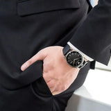 Buy Shop Emporio Armani Aviator Quartz Black Dial Black Leather Strap Watch For Men - AR11336 USA Online