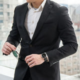 Buy Shop Emporio Armani Aviator Quartz Black Dial Black Leather Strap Watch For Men - AR11336 USA Online