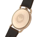 Buy Shop Emporio Armani Aviator Quartz Black Dial Brown Leather Strap Watch For Men - AR11337 USA Online