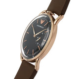 Buy Shop Emporio Armani Aviator Quartz Black Dial Brown Leather Strap Watch For Men - AR11337 USA Online