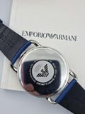 Buy Shop Emporio Armani Aviator Quartz Blue Dial Blue Leather Strap Watch For Men - AR11335 USA Online