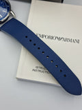 Buy Shop Emporio Armani Aviator Quartz Blue Dial Blue Leather Strap Watch For Men - AR11335 USA Online