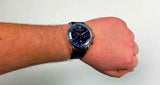 Buy Shop Emporio Armani Aviator Quartz Blue Dial Blue Leather Strap Watch For Men - AR11335 USA Online