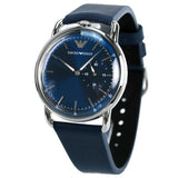 Buy Shop Emporio Armani Aviator Quartz Blue Dial Blue Leather Strap Watch For Men - AR11335 USA Online