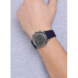 Buy Shop Emporio Armani Aviator Quartz Grey Dial Blue Fabric Strap Watch For Men - AR11144 USA Online
