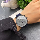 Buy Shop Emporio Armani Aviator Quartz Grey Dial Blue Fabric Strap Watch For Men - AR11144 USA Online
