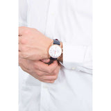 Buy Shop Emporio Armani Aviator Silver Dial Blue Leather Strap Watch For Men - AR11123 USA Online