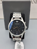 Buy Shop Emporio Armani Beta Chronograph Black Dial Steel Strap Watch For Men - AR1863 USA Online