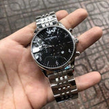 Buy Shop Emporio Armani Beta Chronograph Black Dial Steel Strap Watch For Men - AR1863 USA Online