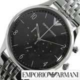 Buy Shop Emporio Armani Beta Chronograph Black Dial Steel Strap Watch For Men - AR1863 USA Online