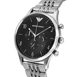 Buy Shop Emporio Armani Beta Chronograph Black Dial Steel Strap Watch For Men - AR1863 USA Online