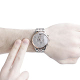 Buy Shop Emporio Armani Beta Chronograph Grey Dial Two Tone Steel Strap Watch For Men - AR1864 USA Online