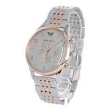 Buy Shop Emporio Armani Beta Chronograph Grey Dial Two Tone Steel Strap Watch For Men - AR1864 USA Online