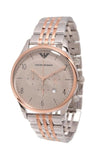 Buy Shop Emporio Armani Beta Chronograph Grey Dial Two Tone Steel Strap Watch For Men - AR1864 USA Online
